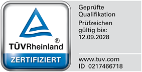 TÜV Rheinland zertifiziert